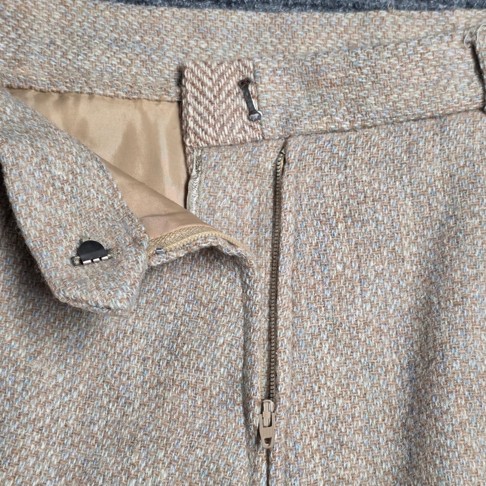 Vintage Deborah for Kenneth Greene Wool Skirt Women's Size 12 Tan Tweed - Picture 5 of 7